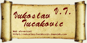 Vukoslav Tucaković vizit kartica